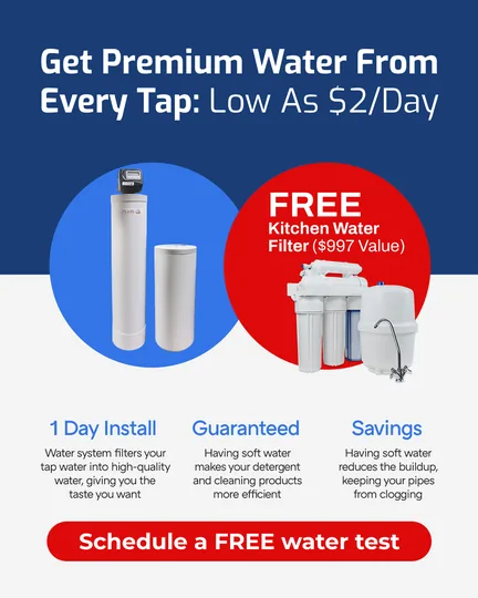 Water treatment ad: premium water from every tap