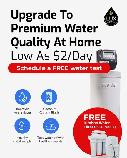 Water treatment ad: schedule a free water test
